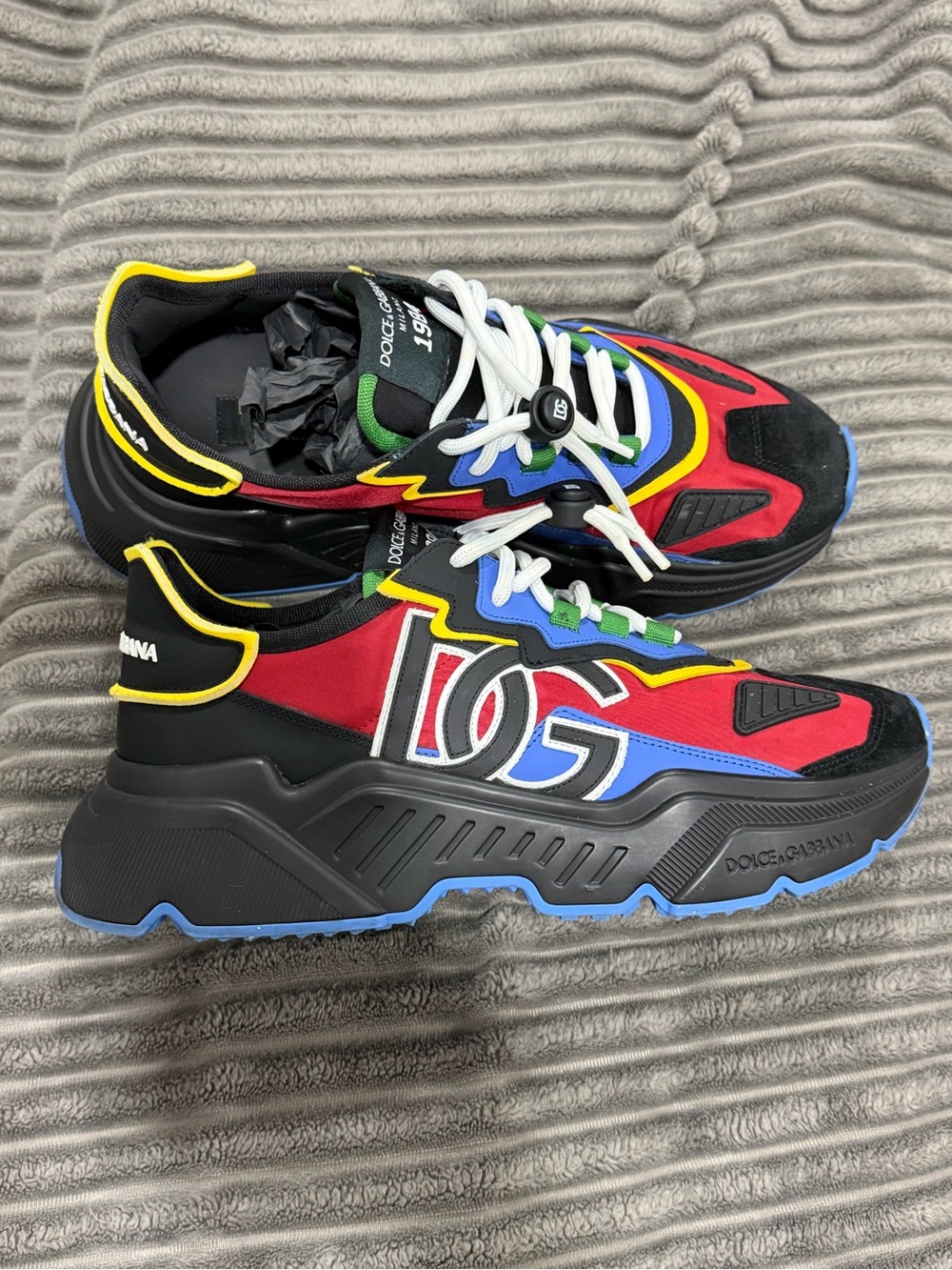 Dolce & Gabbana Daymaster Bassa Multicolor Logo Chunky Sneakers